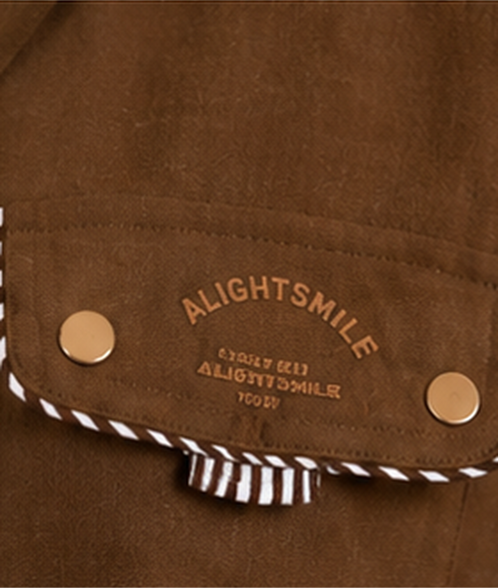 Brown Utility Detail Shirt