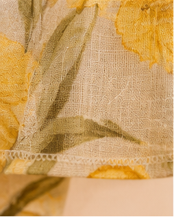 Yellow Bloom Asymmetric Two-Piece Set