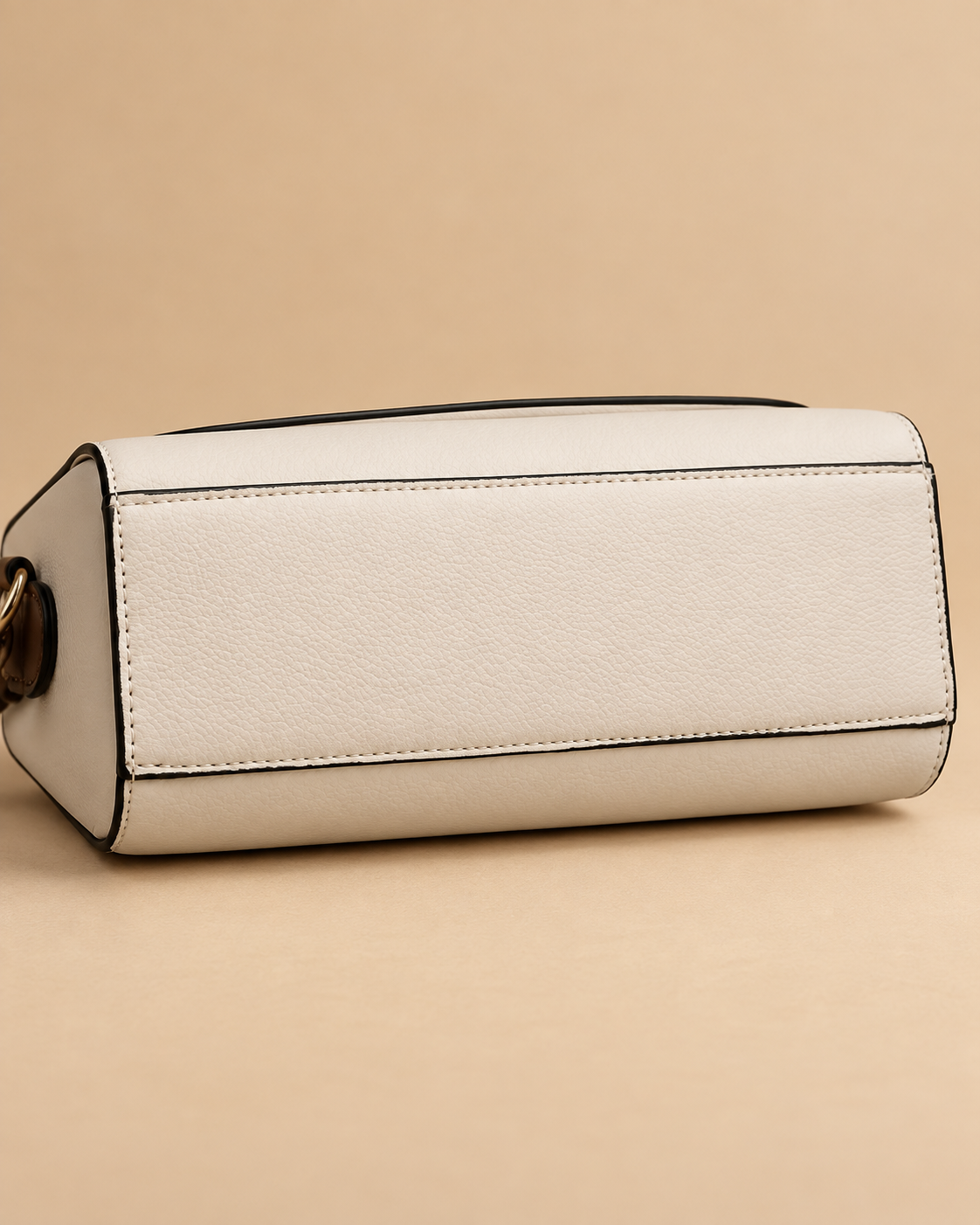 Ivory & Mocha Contrast Crossbody Bag
