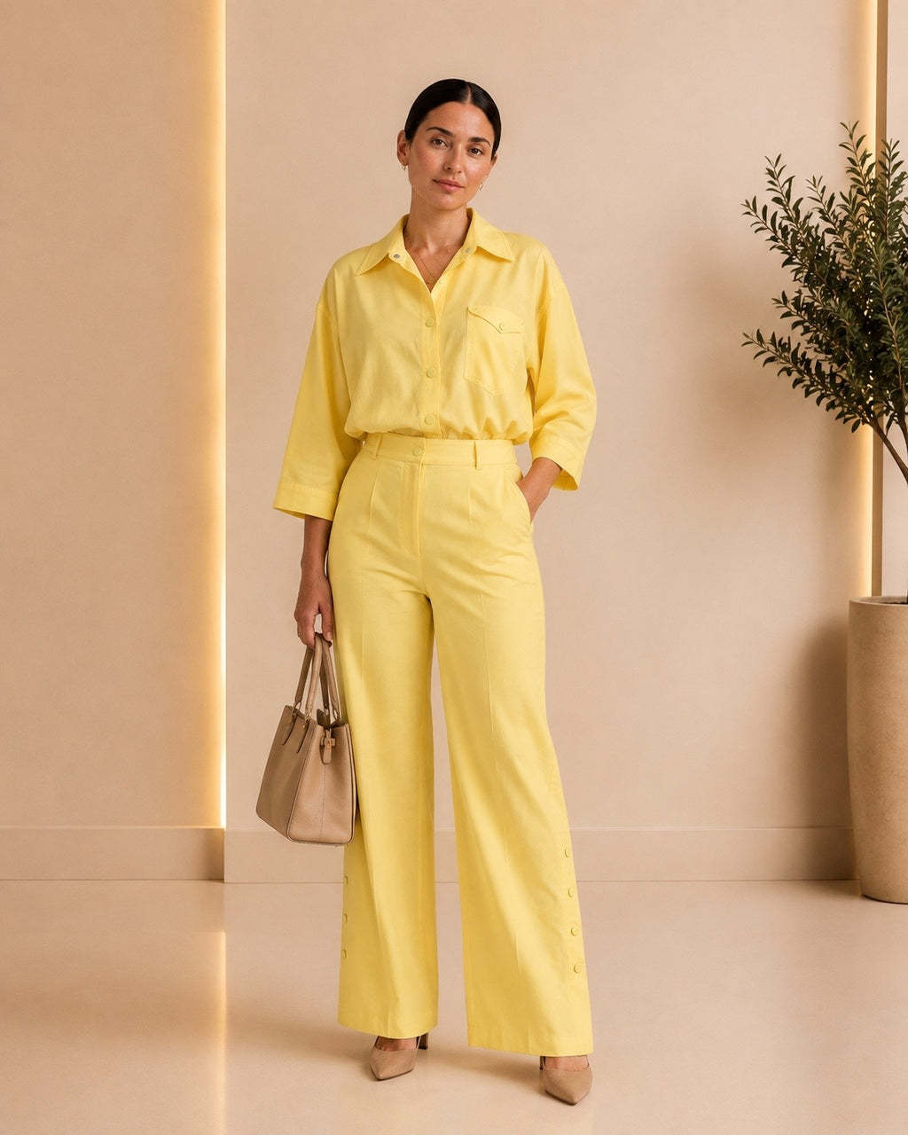 Lemon Breeze Two-Piece Set