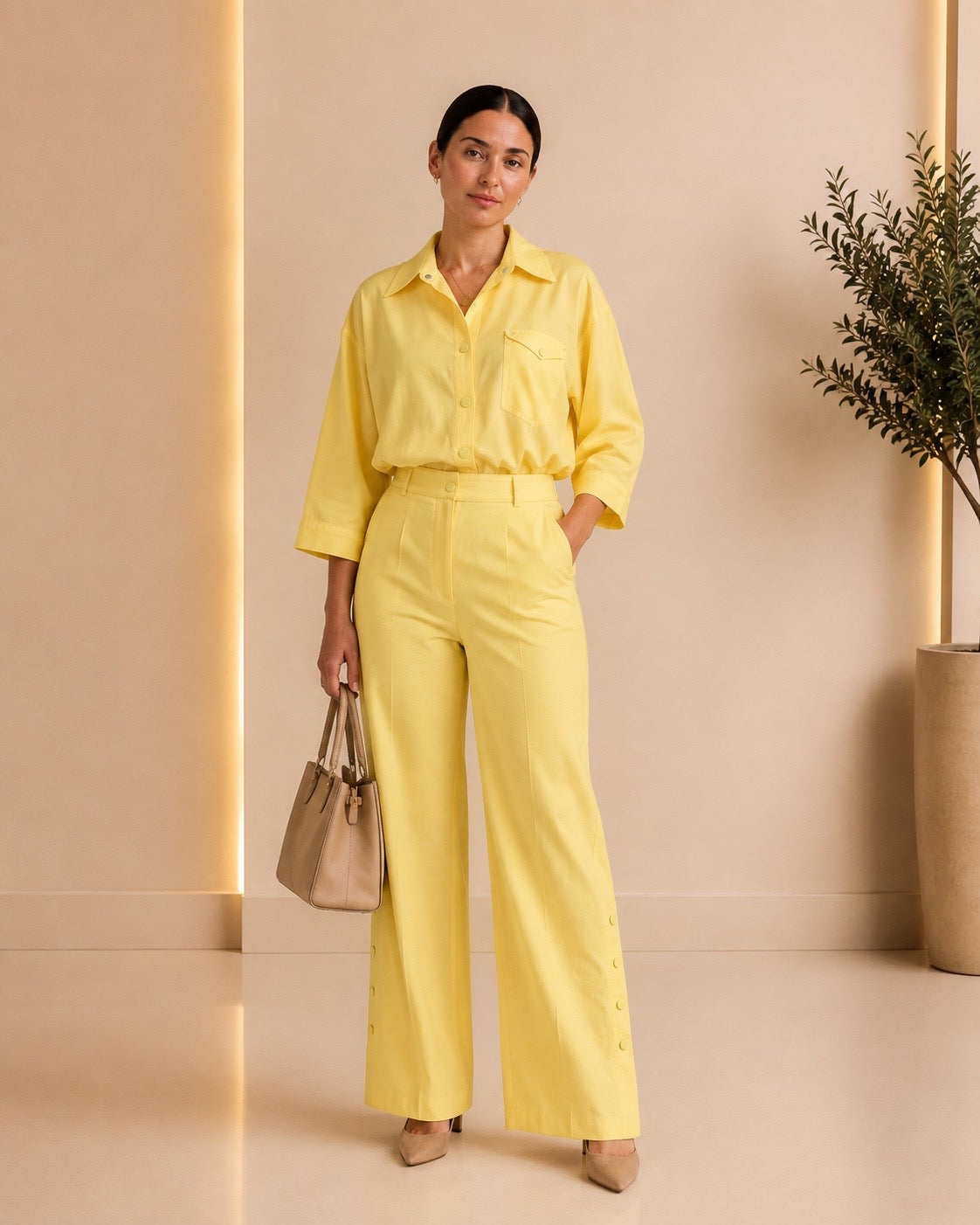 Lemon Breeze Two-Piece Set