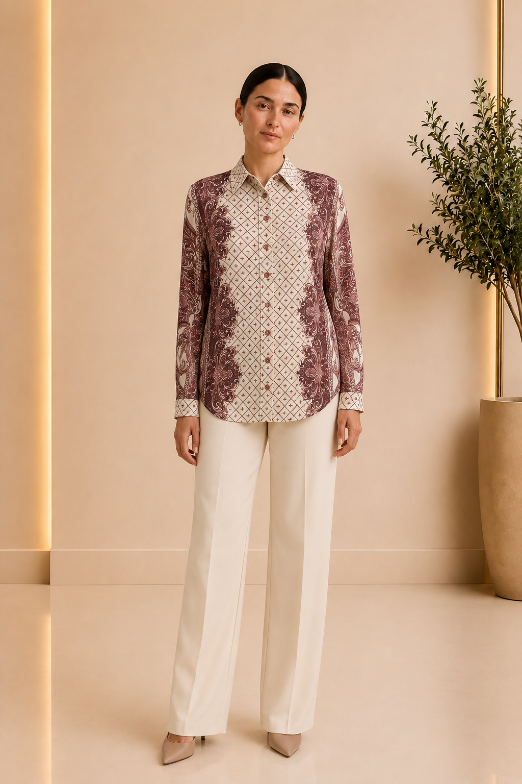 Royal Paisley Print Shirt