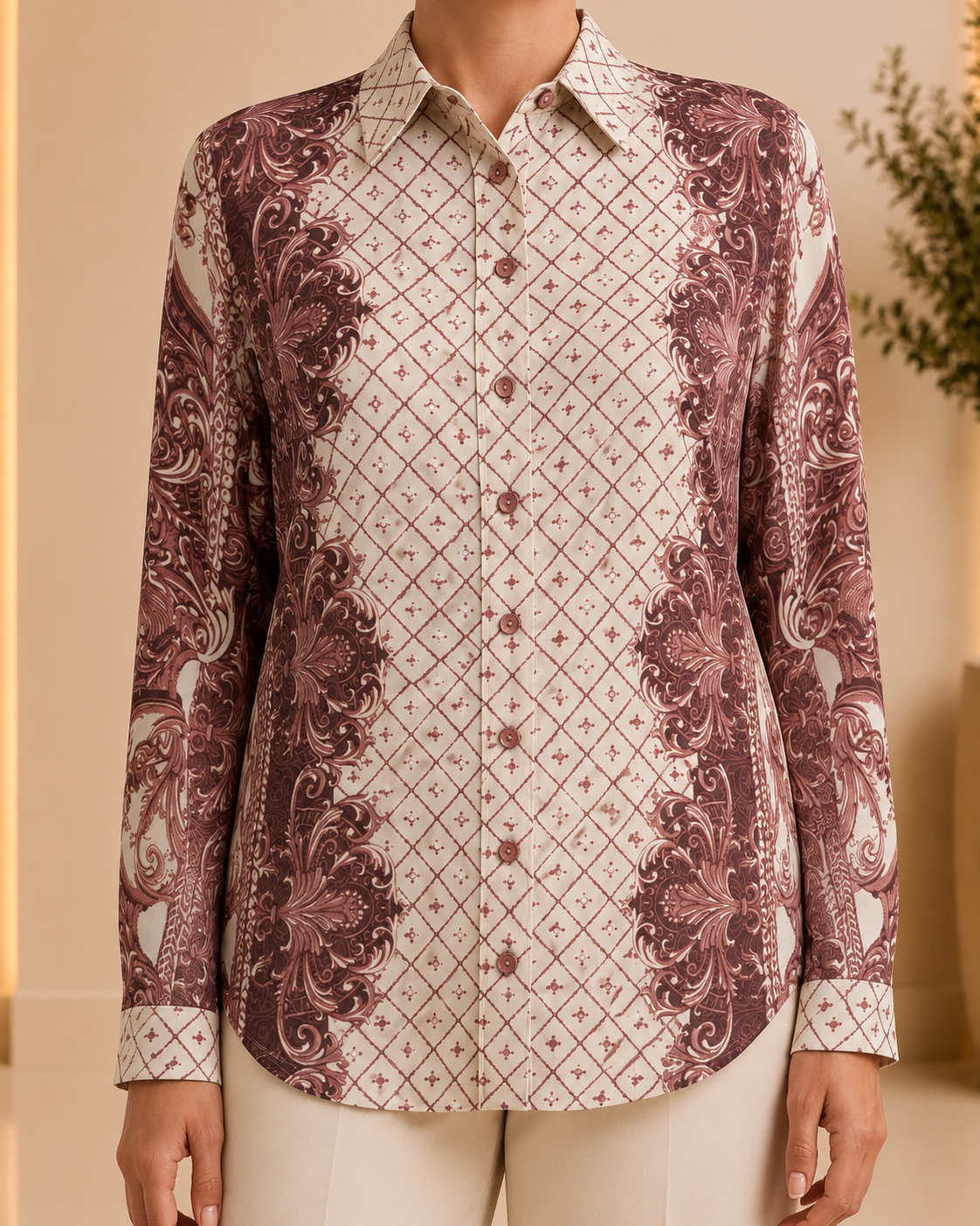 Royal Paisley Print Shirt