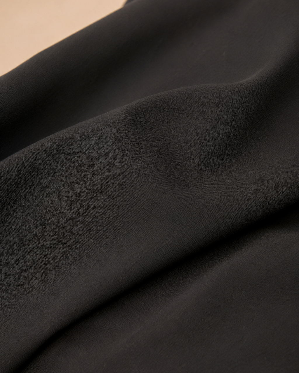 Black Pleated Waist Maxi Dress