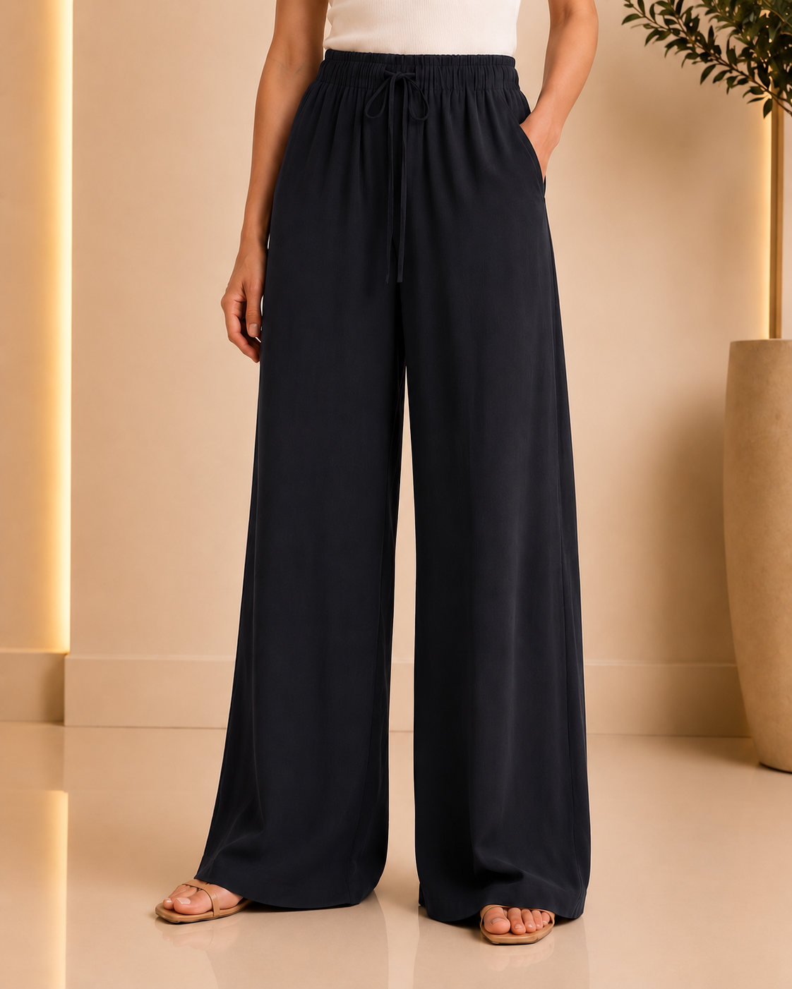 Relaxed Drawstring Pants