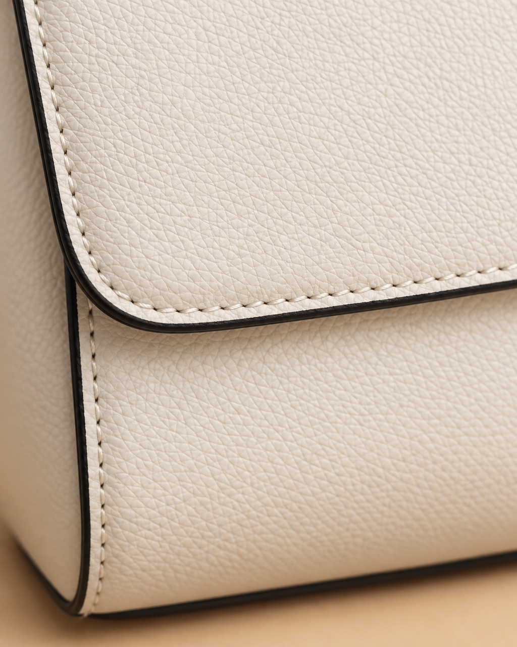 Ivory & Mocha Contrast Crossbody Bag
