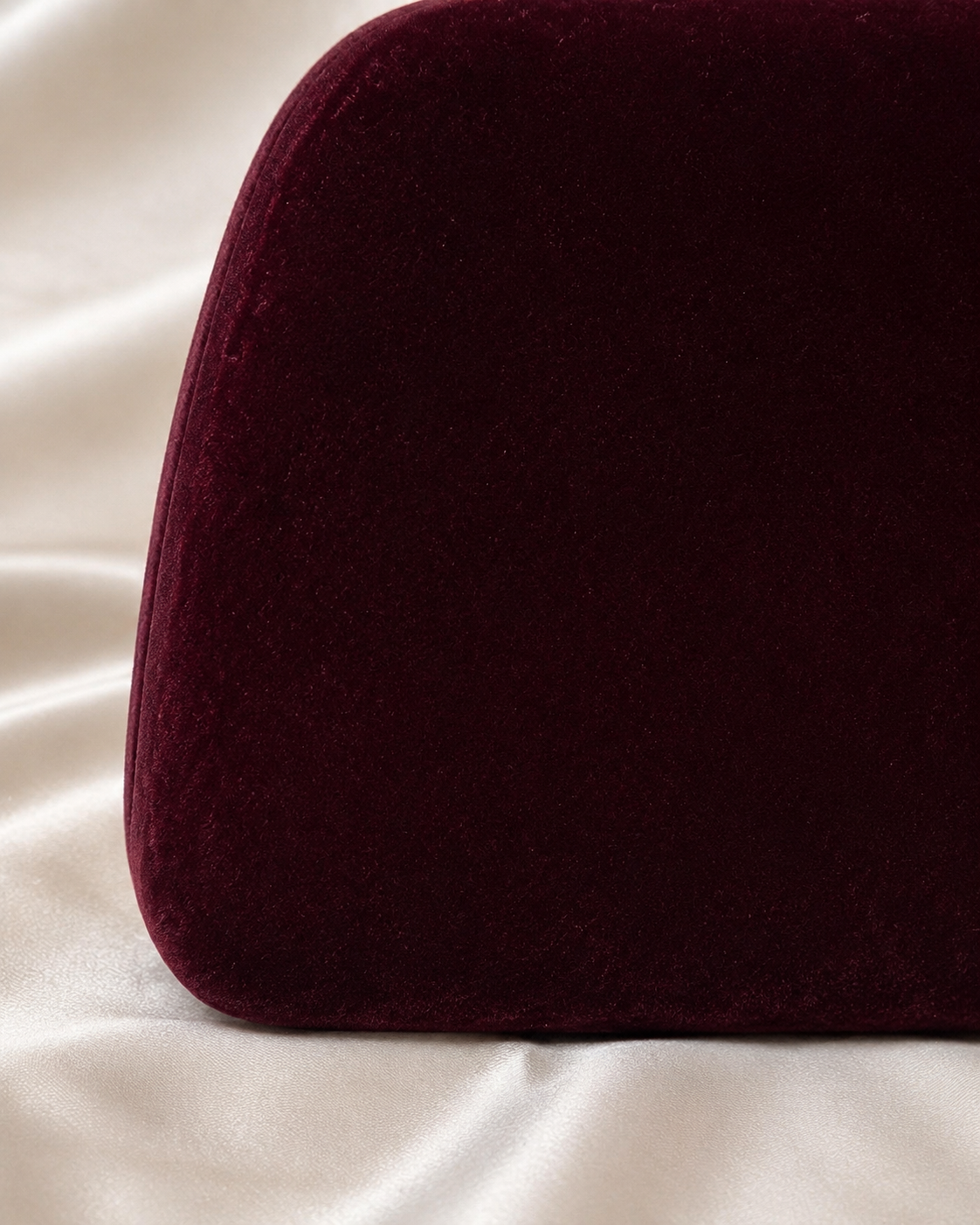 Burgundy Velvet Serpent Clutch