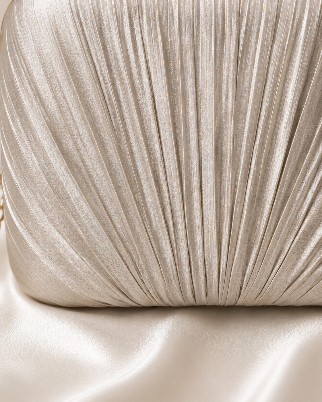 Champagne Crystal Floral Clutch