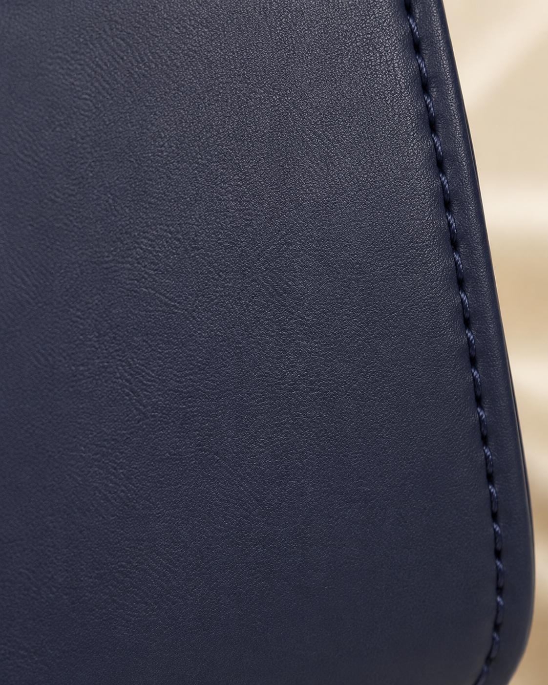 Navy Geometric Clasp Handbag