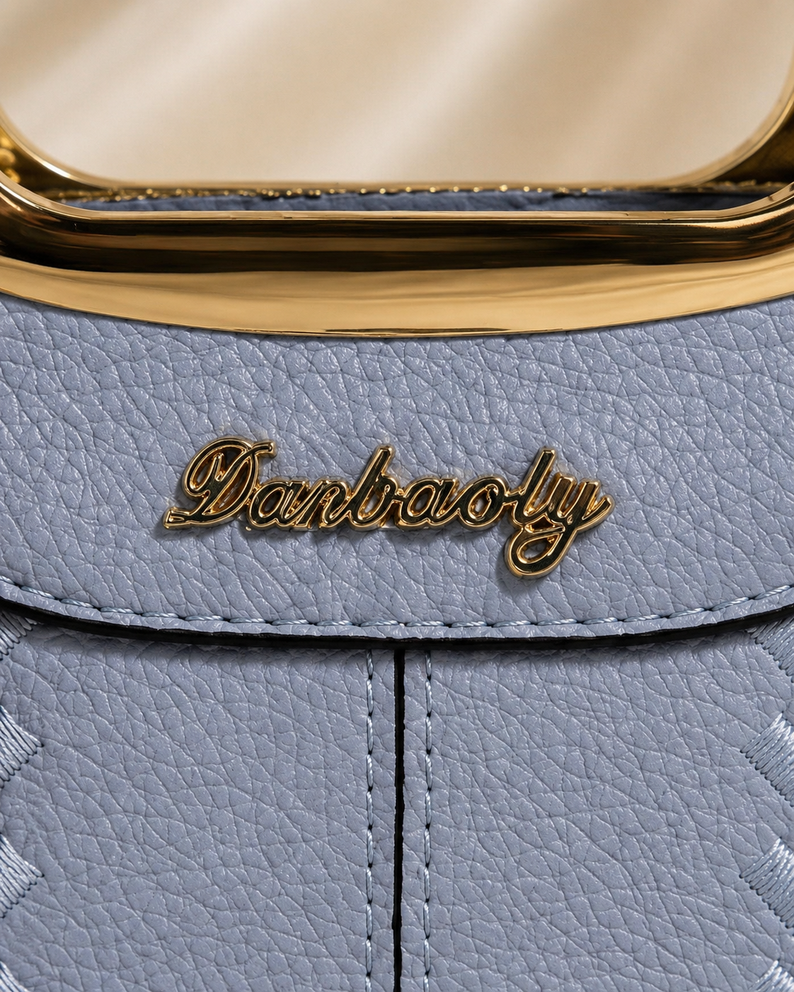 Danbaoly Blue Handbag with Matching Pouches