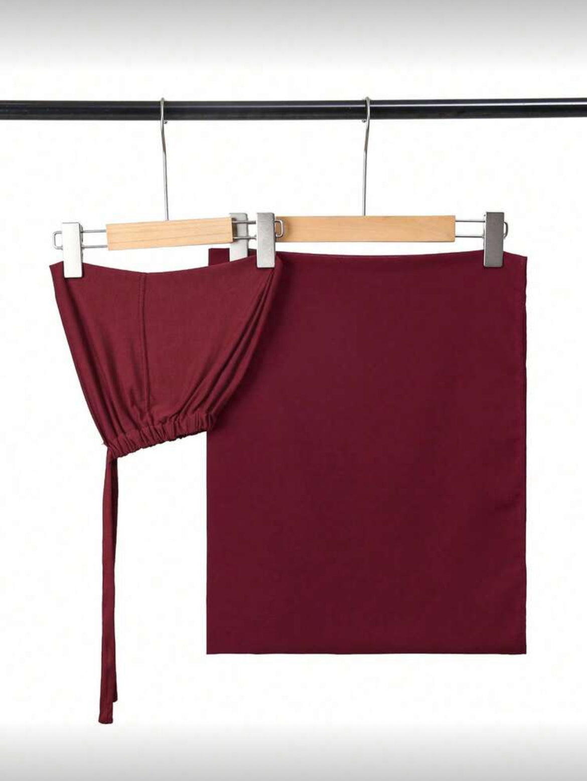 Burgundy Chiffon Hijab