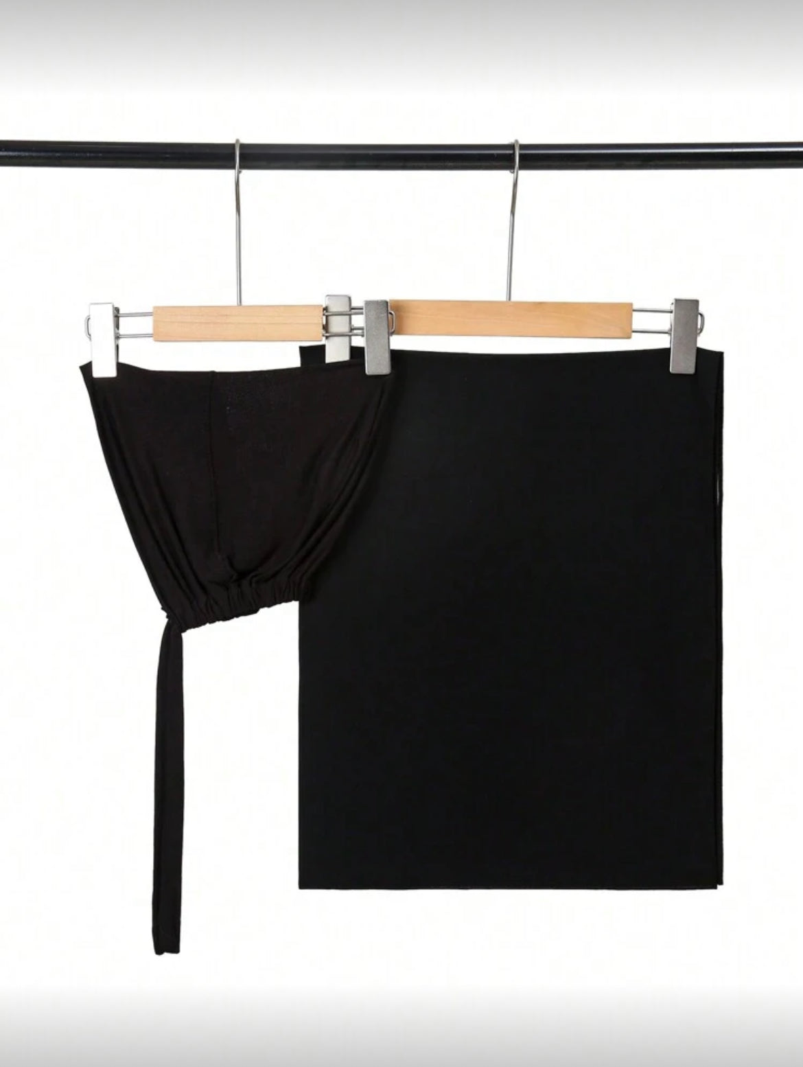 Black Chiffon Hijab