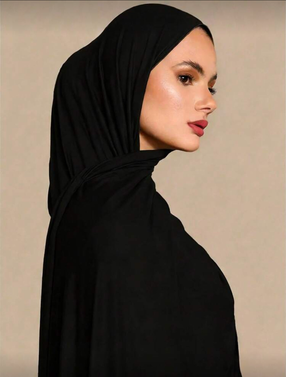 Black jersey hijab