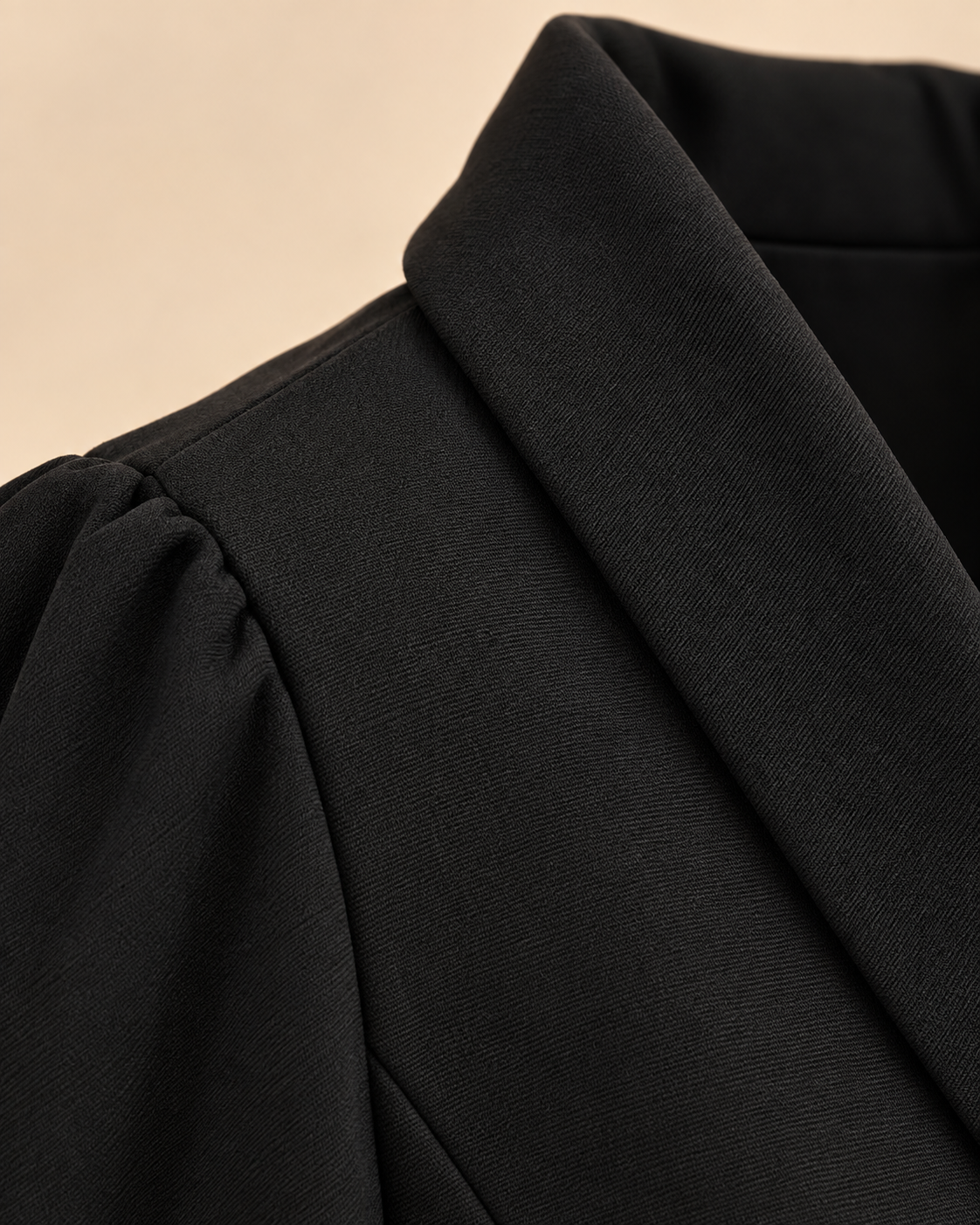 Fabric texture and seam construction detail