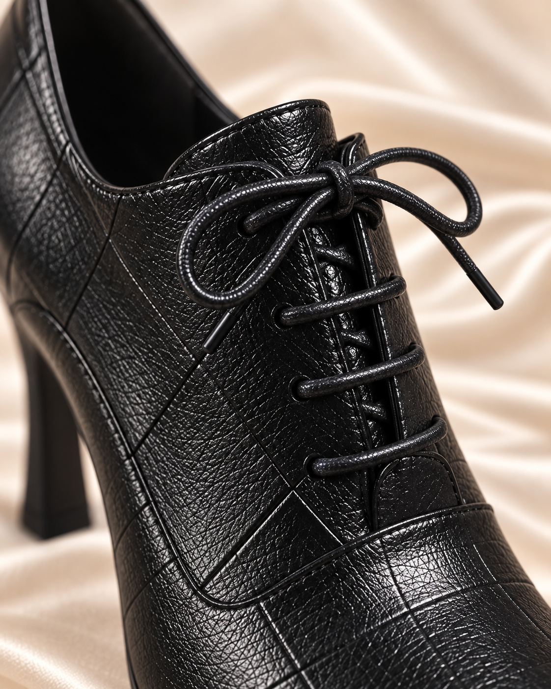 Black laces and tongue detail