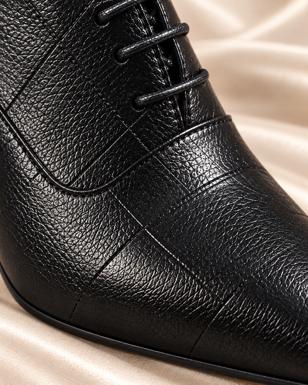 Textured black material detail