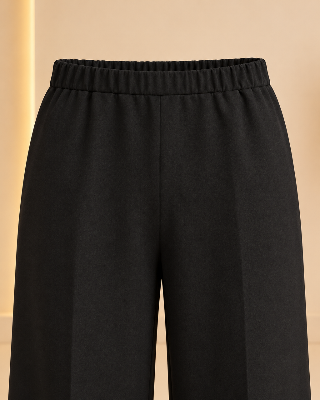 Trouser elastic waistband detail
