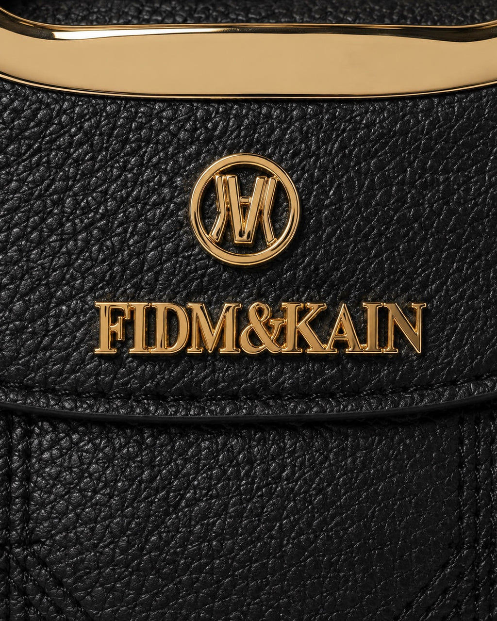 Gold logo detail