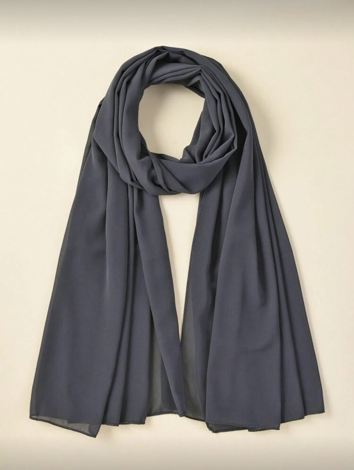Charcoal chiffon hijab product view