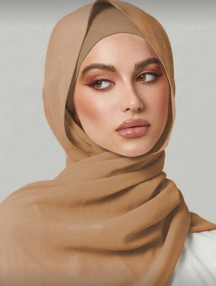 Camel Chiffon Hijab | طرحة شيفون كاميل