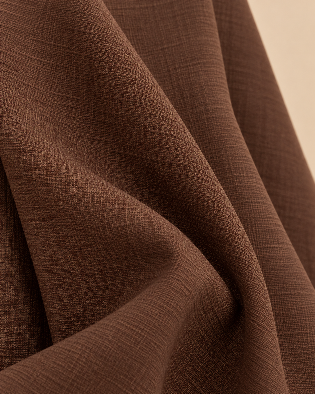 Cocoa Brown Textured Long Tunic Set – fabric
