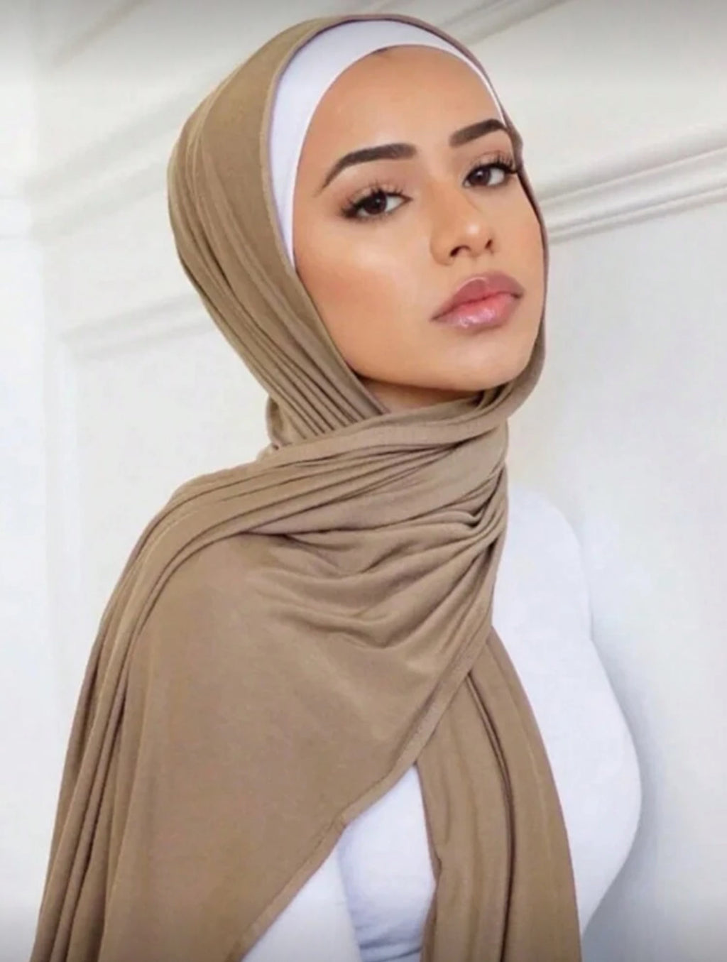 طريقة تنسيق طرحة جيرسي بيج