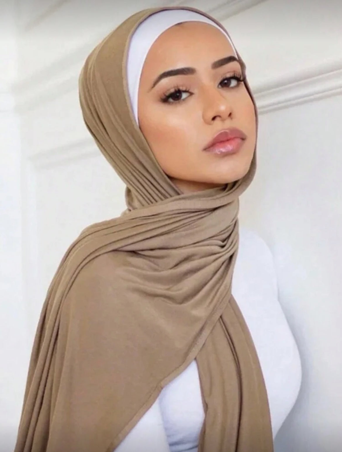 طريقة تنسيق طرحة جيرسي بيج