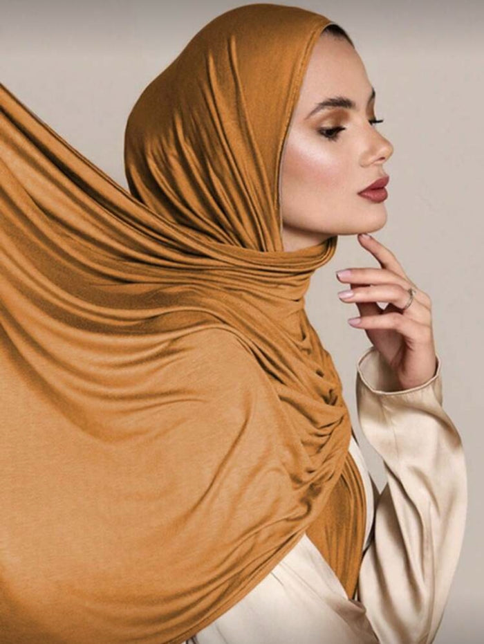 Mustard Jersey Hijab