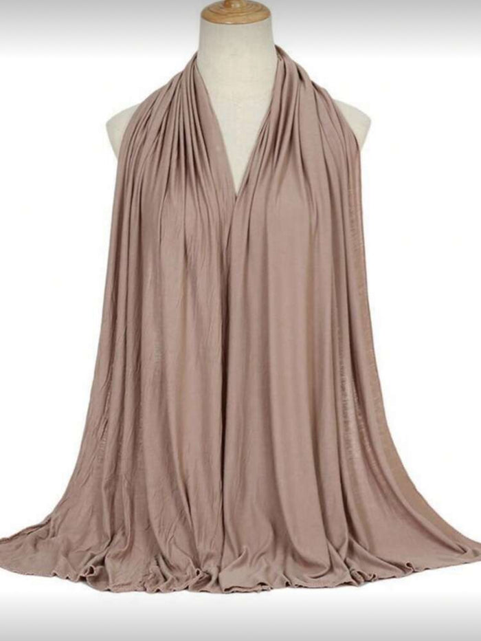 Taupe Jersey Hijab Scarf