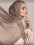 Taupe Jersey Hijab