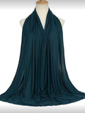 Teal chiffon hijab