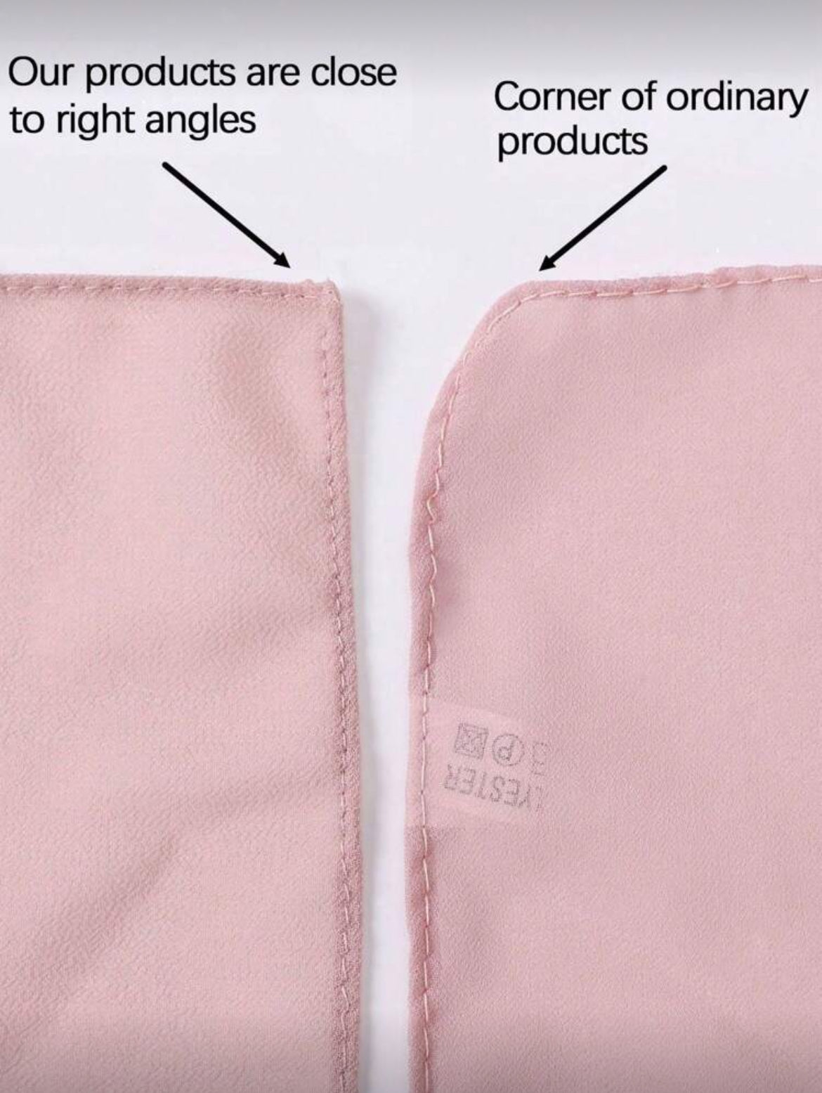 Chiffon hijab edge detail