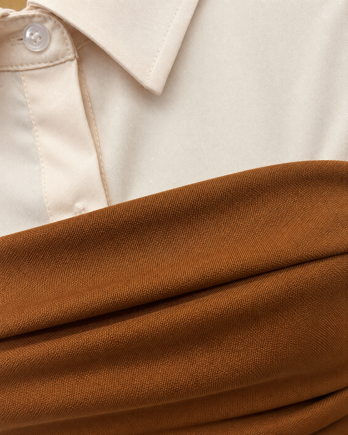 Caramel fabric texture detail