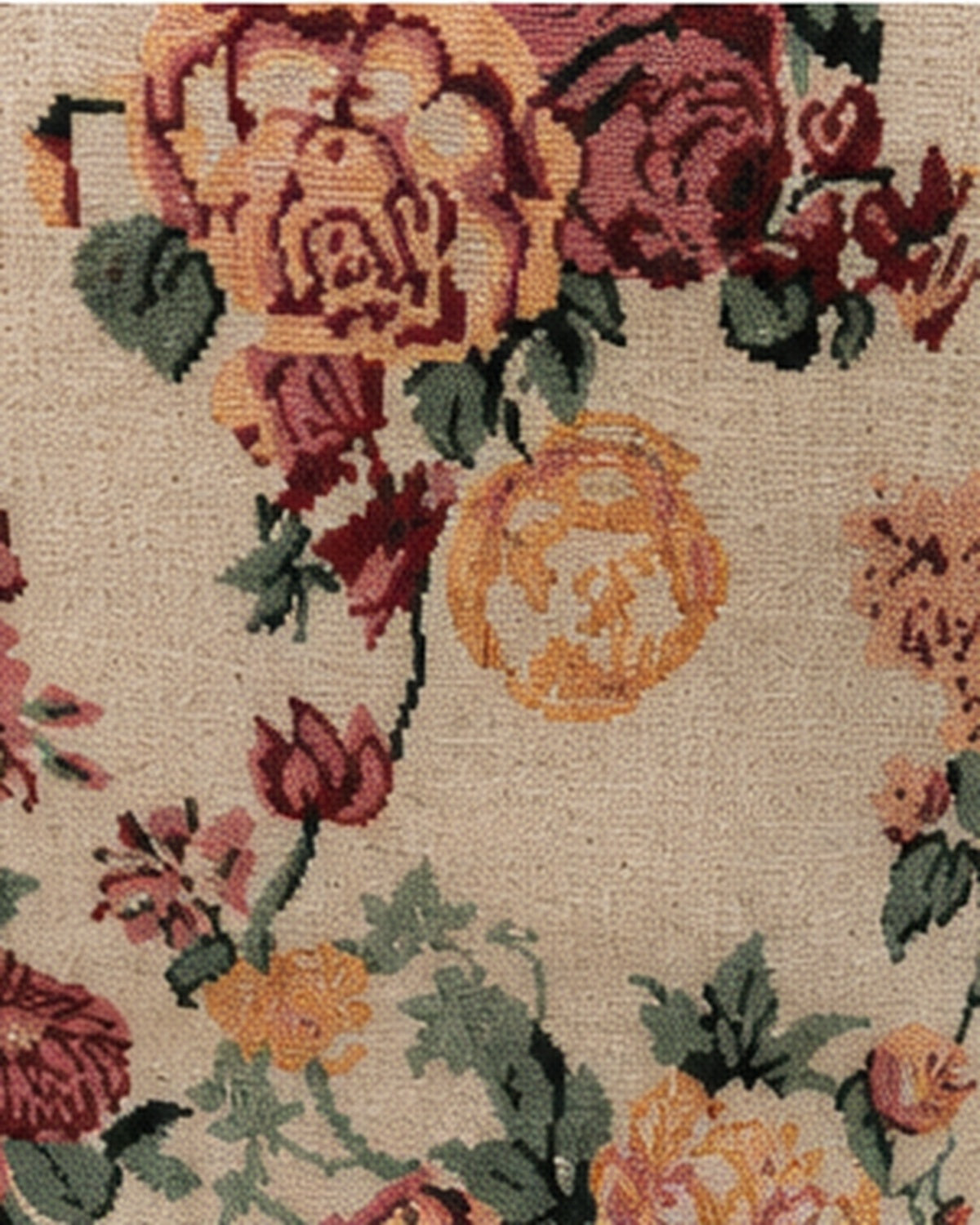 Floral fabric texture