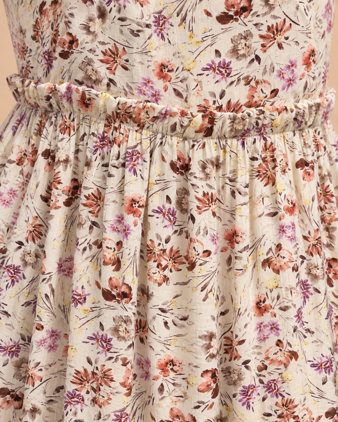 Floral fabric texture detail