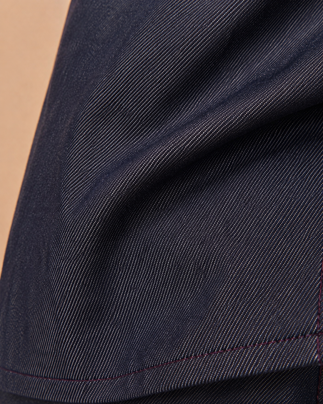 Fabric texture and stitching detail