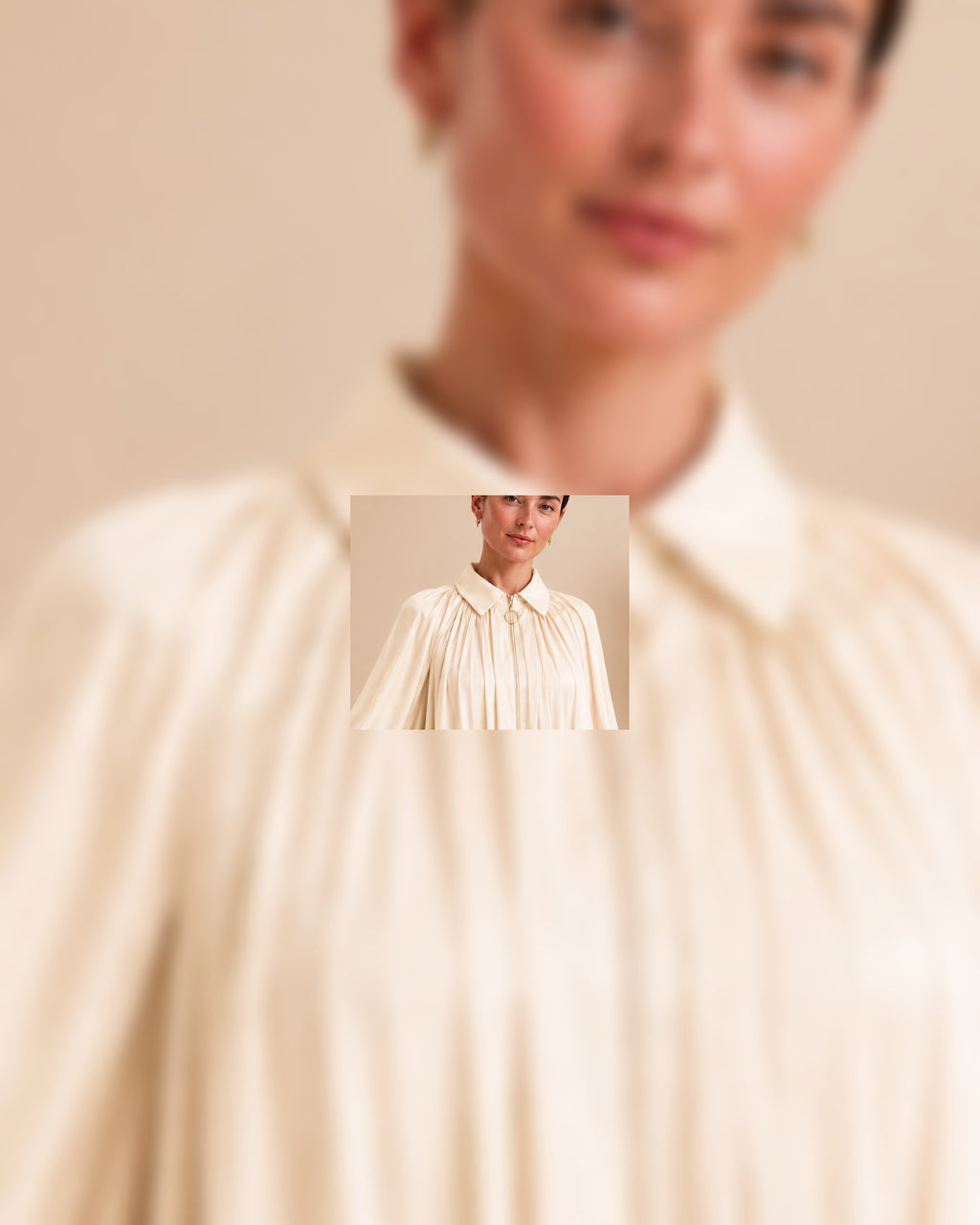 Collar and neckline detail