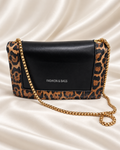 Leopard Black Chain Shoulder Bag