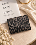 Leopard Print Compact Wallet