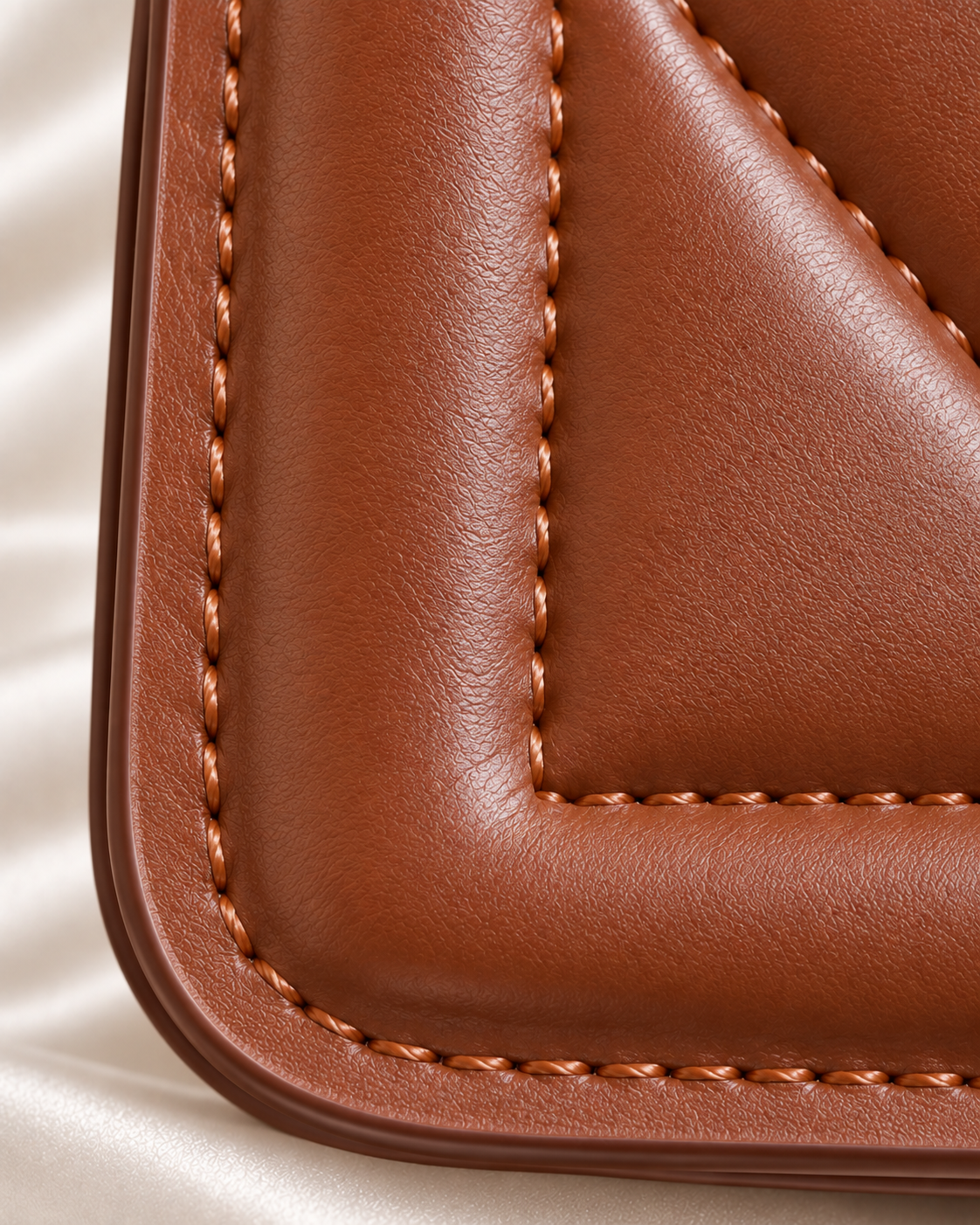 Brown material texture and piping detail