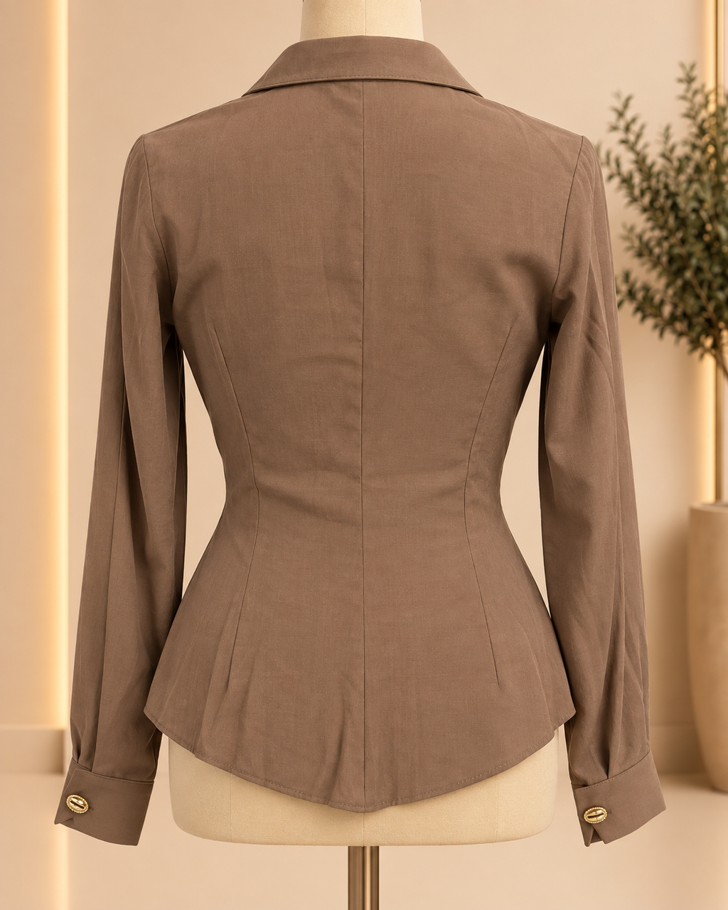 Back seam construction detail