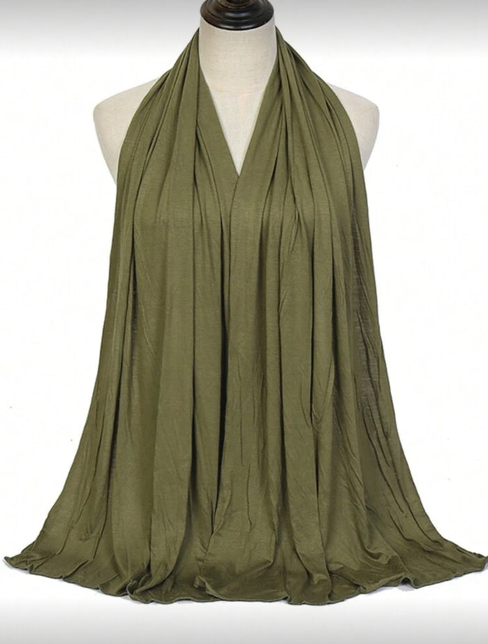 Olive Essential Jersey Hijab