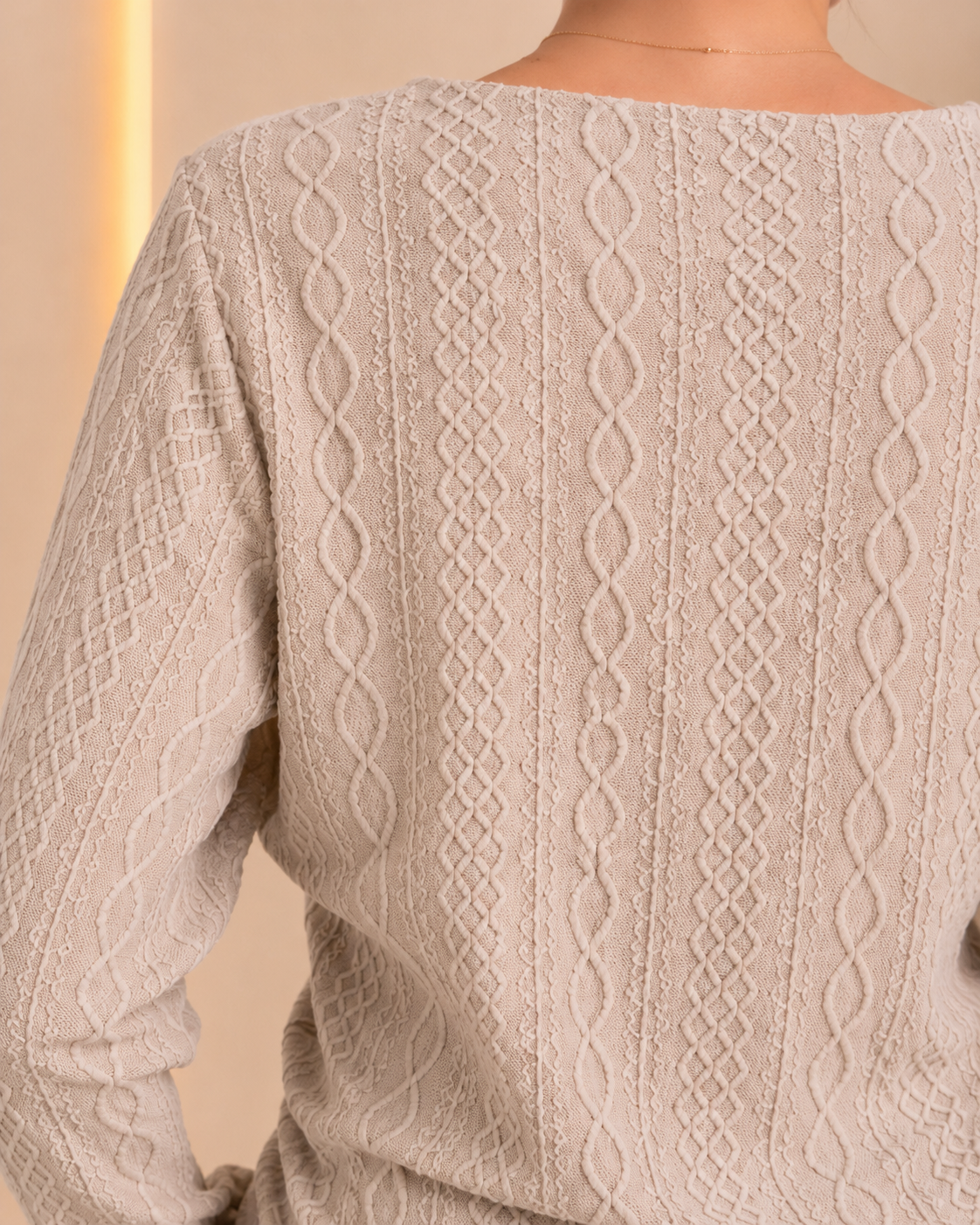 Ruched Starfish Textured Top - back texture detail