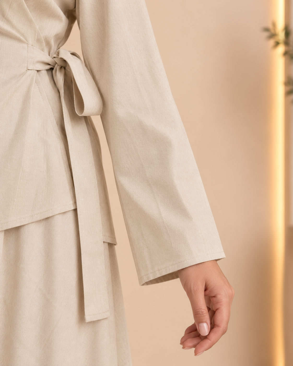 Ivory sleeve detail
