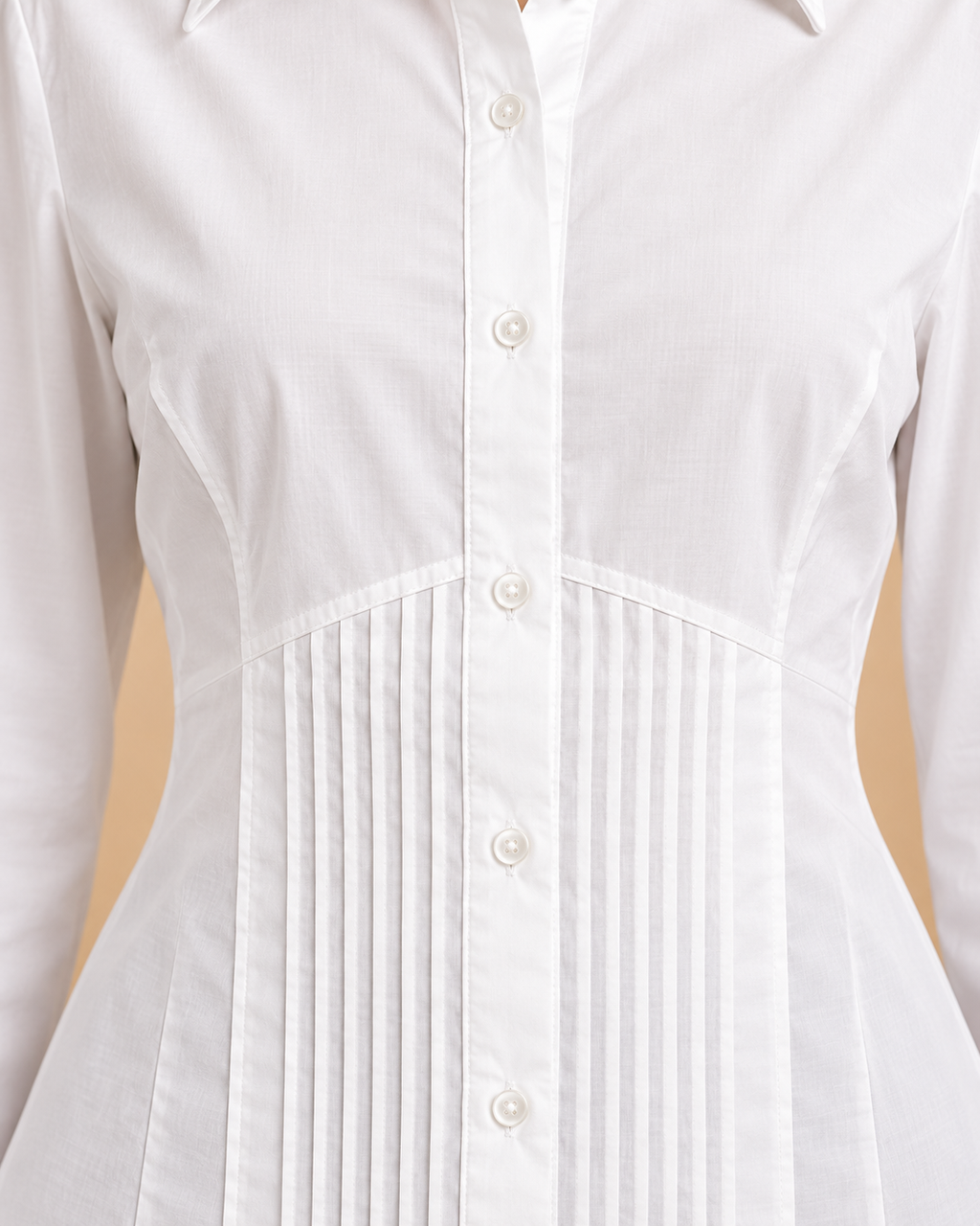 Curved under-bust seam detail