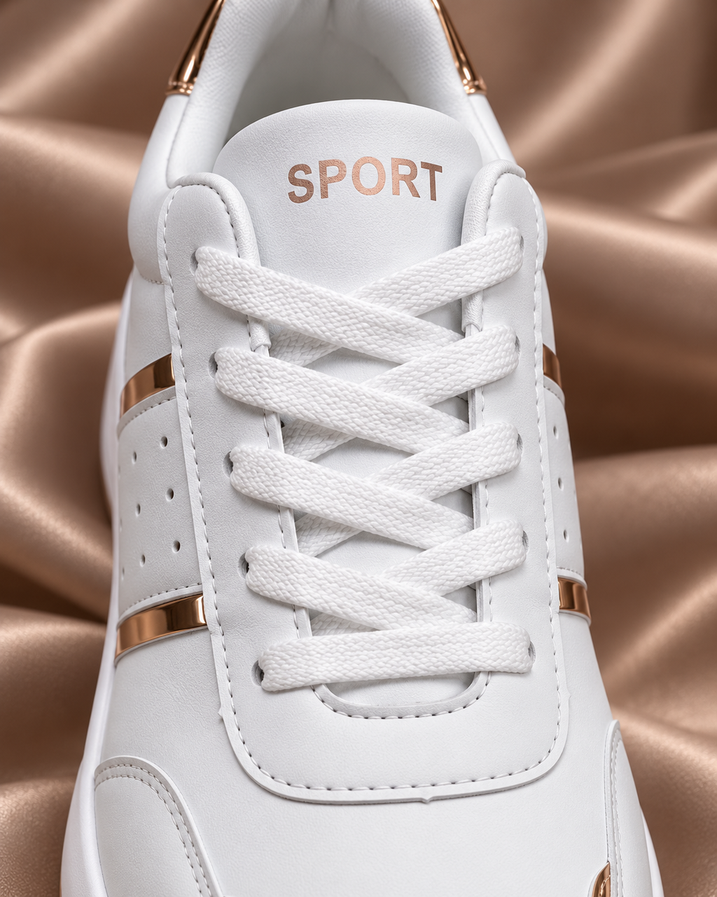 Lace and tongue detail