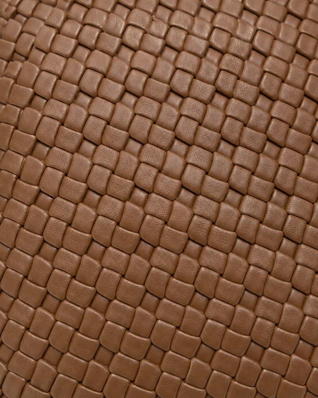 Woven brown scarf tote bag - basket weave texture